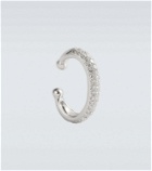 Shay Jewelry Jumbo 18kt white gold single ear cuff with white diamonds