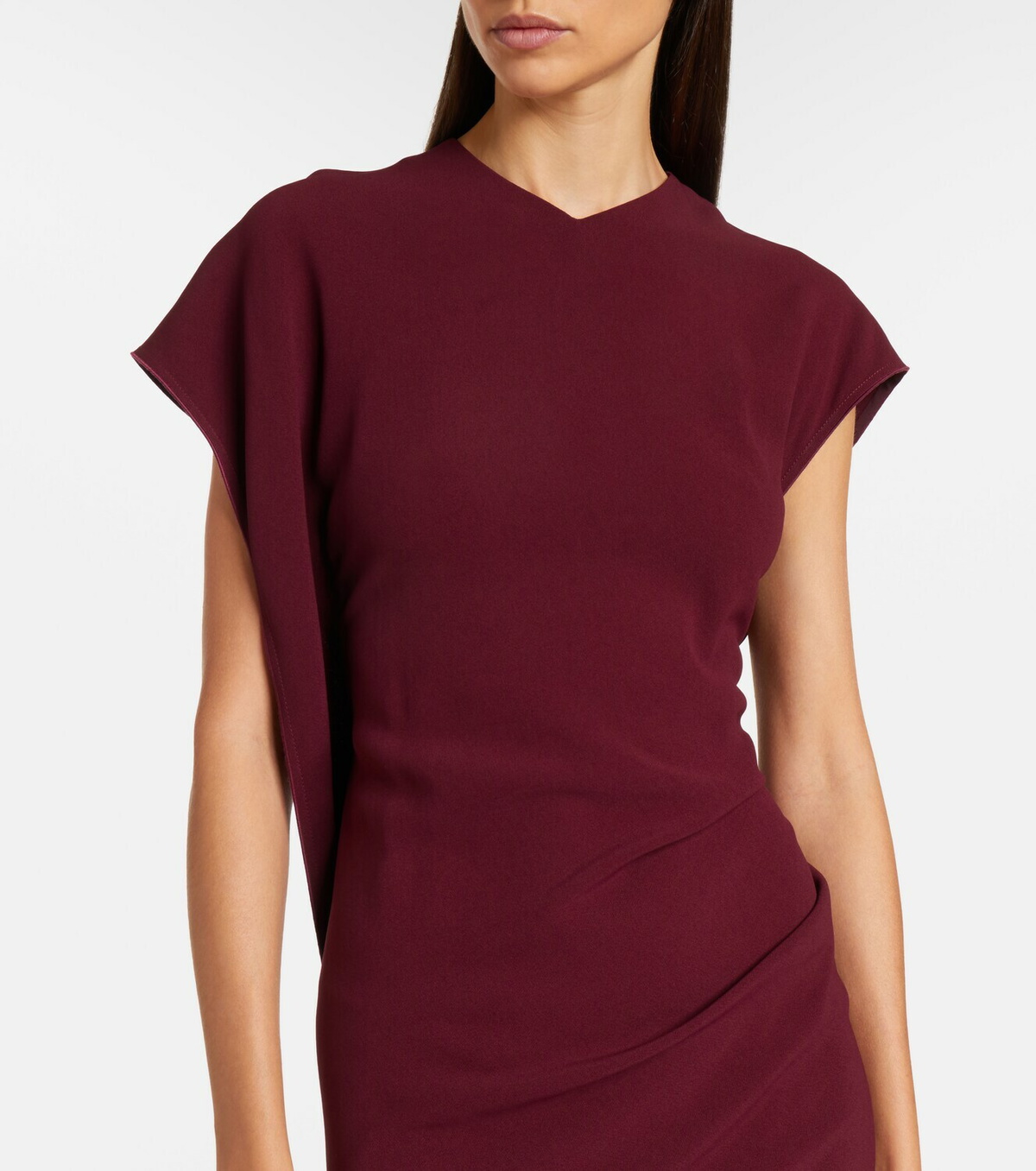 Victoria Beckham Victoria draped cady midi dress