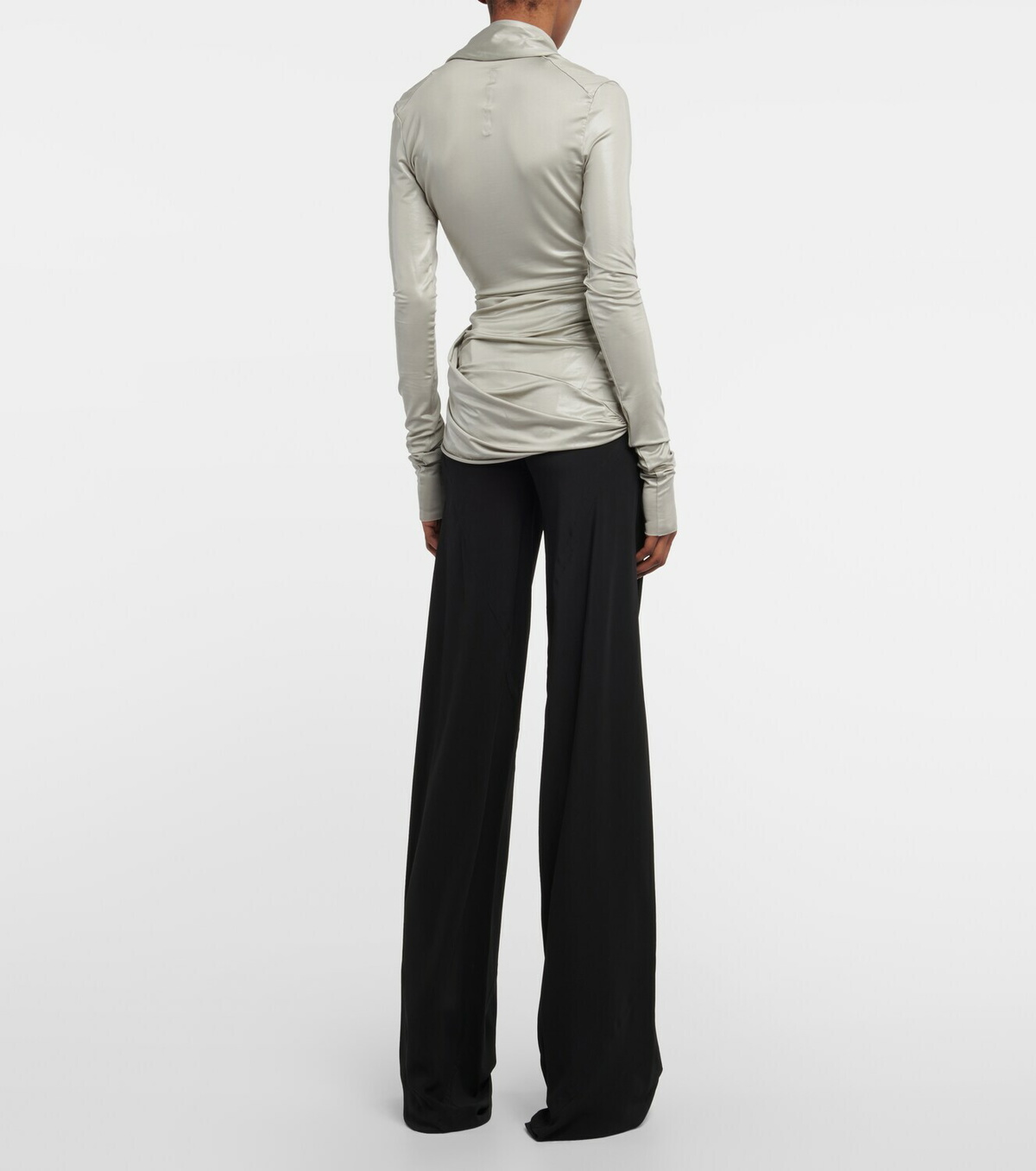 Rick Owens - Lilies Magentic jersey top
