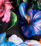 Dolce&Gabbana Floral silk twill scarf