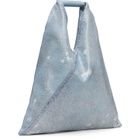 MM6 Maison Margiela Blue Small Triangle Tote