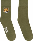 Maison Kitsuné Cotton Socks With Logo