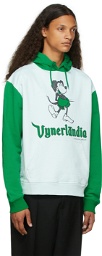 Vyner Articles Green & White Graphic Hoodie
