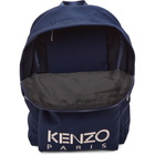 Kenzo Navy Embroidered Tiger Backpack