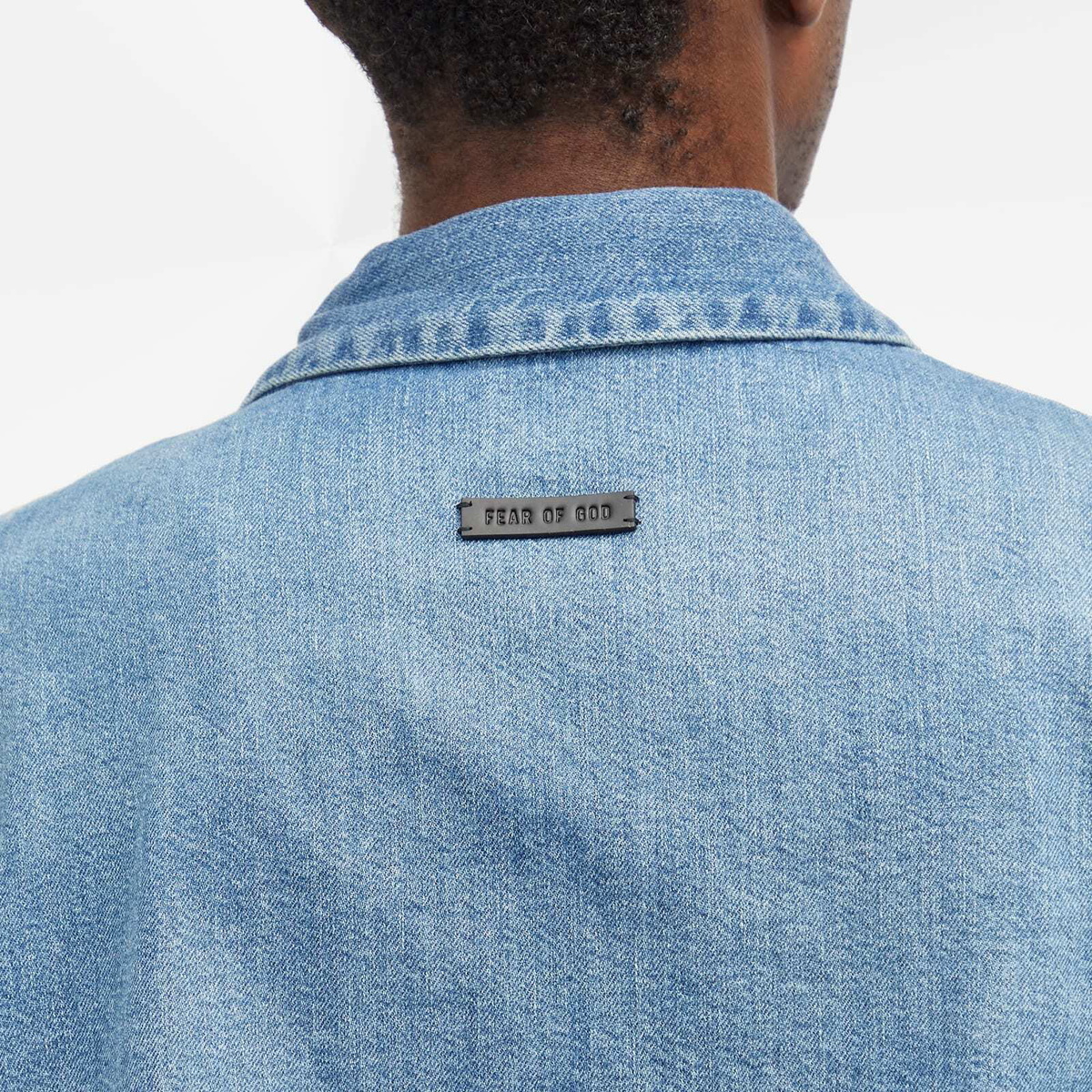 Fear of God Men's Denim Shirt in Medium Indigo Fear Of God