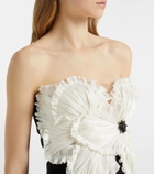Costarellos Callula floral-appliqué embellished minidress