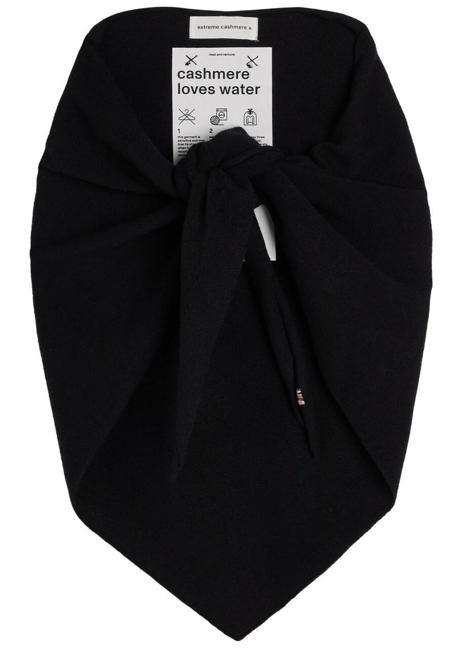 Extreme Cashmere N°150 Witch Cashmere-blend Triangle Scarf - Black - One Size