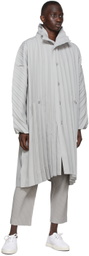 Homme Plissé Issey Miyake Grey Light Edge Coat