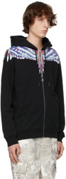 Marcelo Burlon County of Milan Black & Blue Wings Zip Hoodie