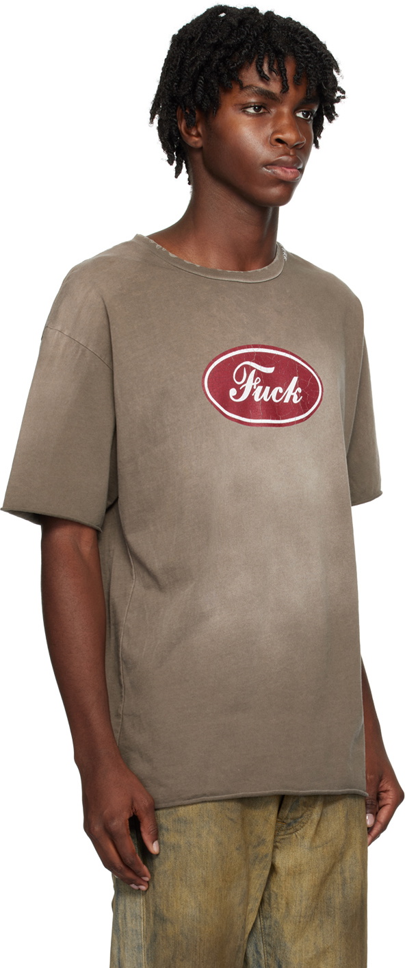 Alchemist Brown Printed T-Shirt