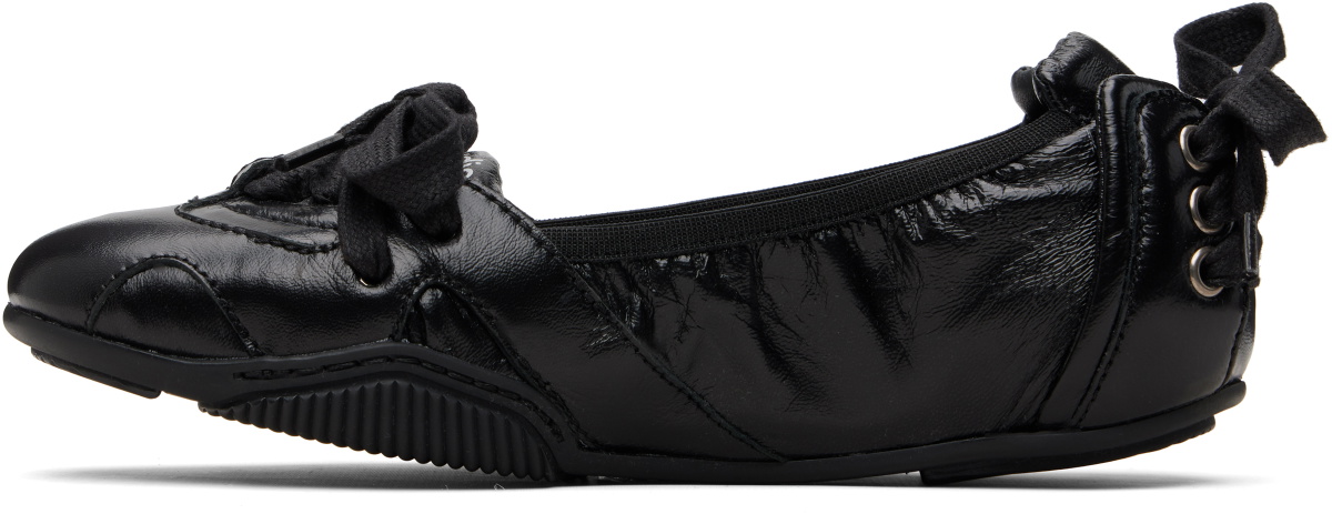Acne Studios Black Lace-Up Leather Sneakers