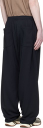 nanamica Black Polyester Pile Sweatpants
