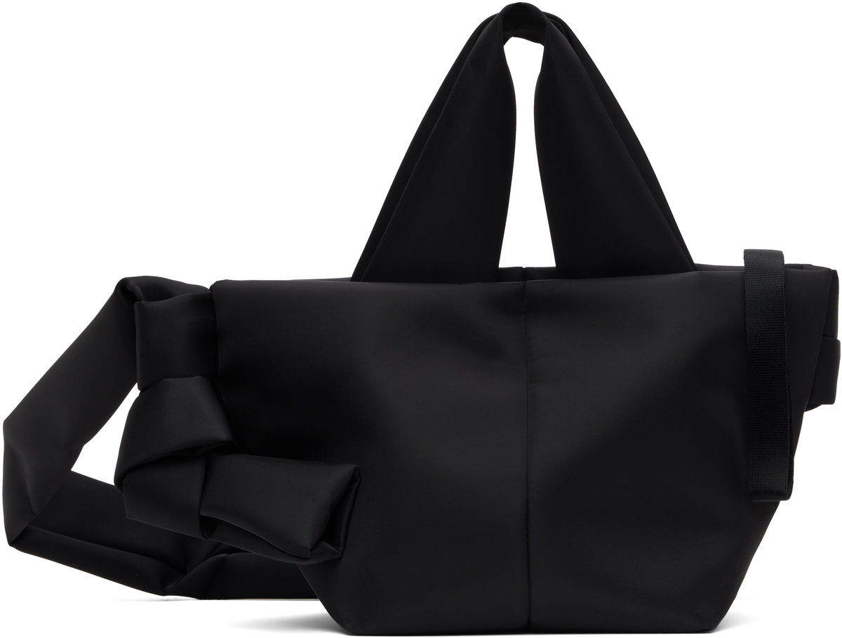 Côte&Ciel Black Amu Mini Sleek Nylon Tote