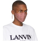 Lanvin Burgundy JL Maze Face Mask
