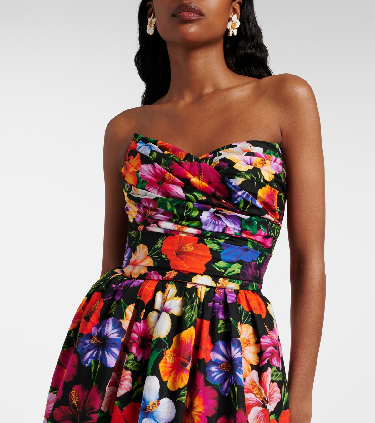 Dolce&Gabbana Floral cotton minidress