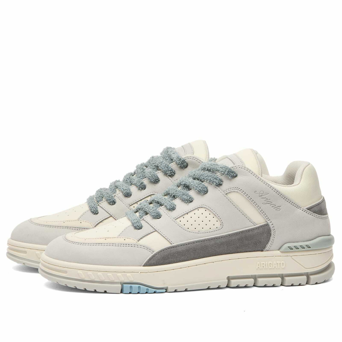 Axel Arigato Men's Area Lo Sneaker in Grey/Dark Grey