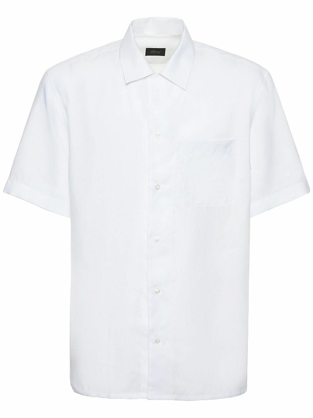 Photo: BRIONI Linen Short Sleeve Shirt