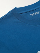 Carhartt WIP - Toothpaste Printed Cotton-Jersey T-Shirt - Blue