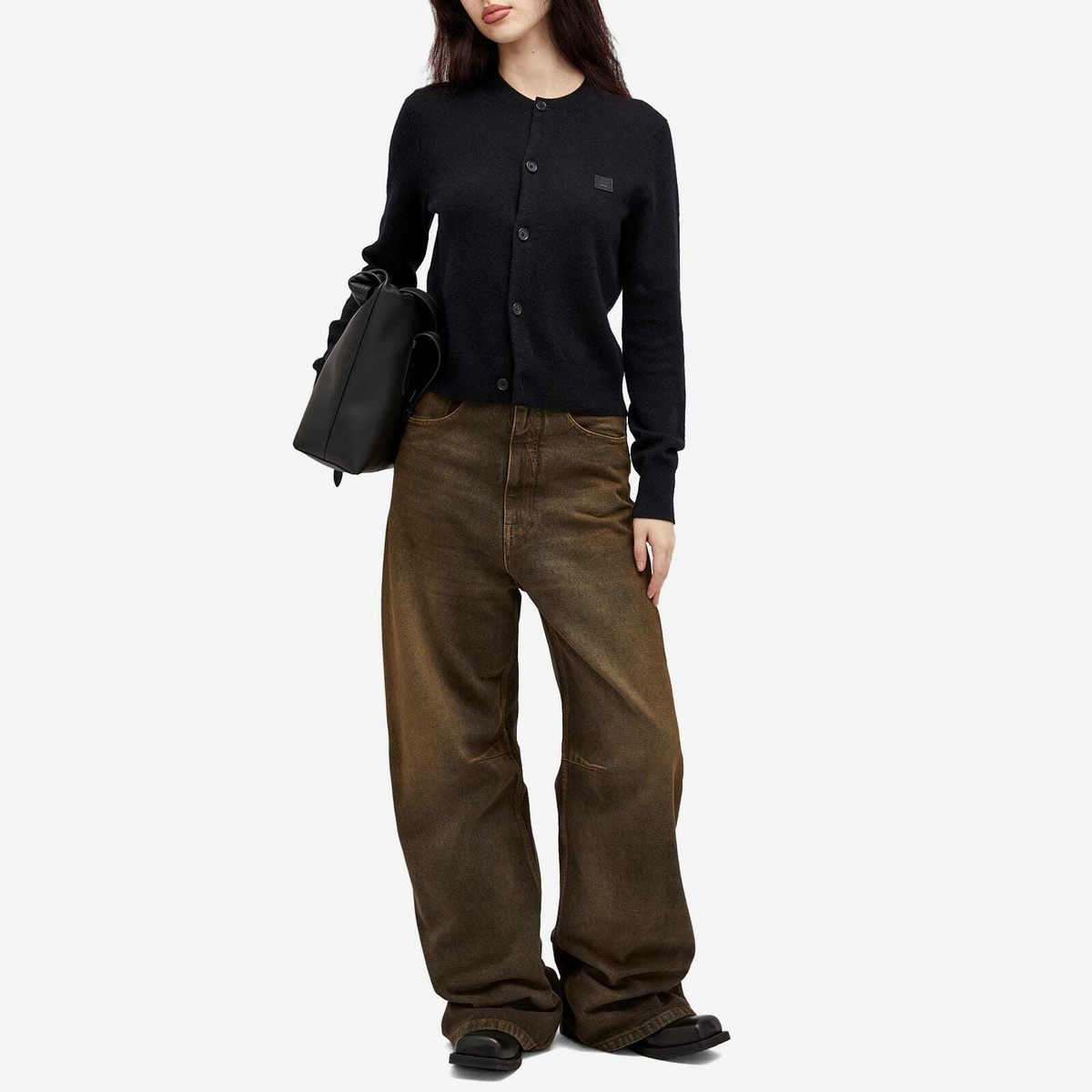 MM6 Maison Margiela Women's 5-Pocket Pants in Brown MM6 Maison