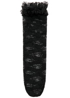 Self-portrait X Christopher Kane Ruffle-trimmed Lace Socks - Black - One Size