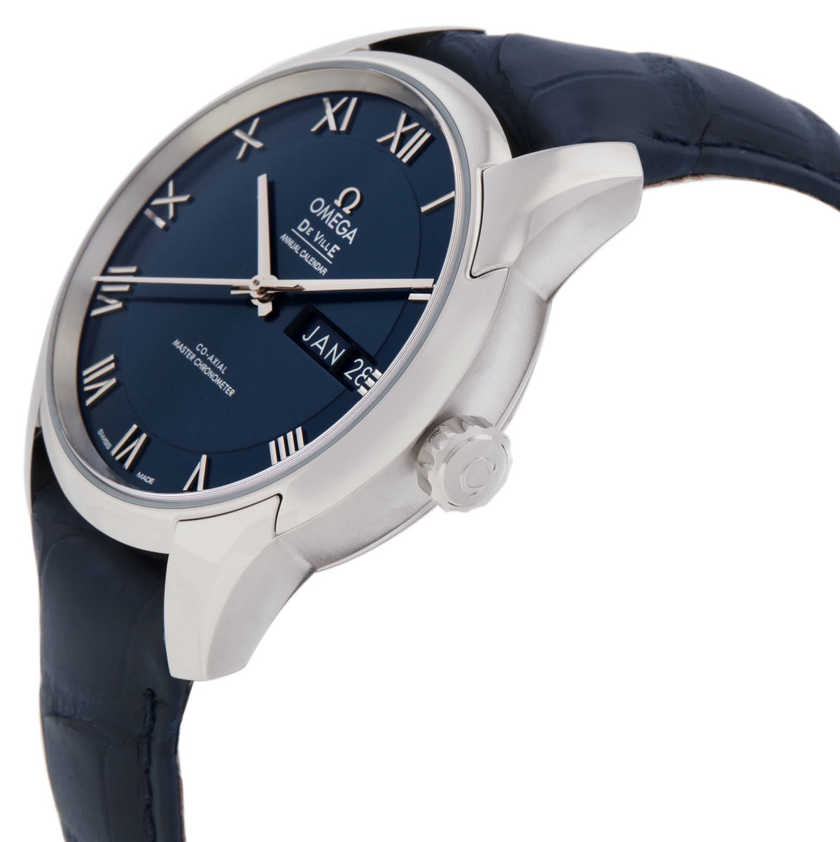 Omega De Ville Automatic Blue Dial Mens Watch 433.13.41.22.03.001