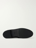 MORJAS - The Ivy Suede Penny Loafers - Black