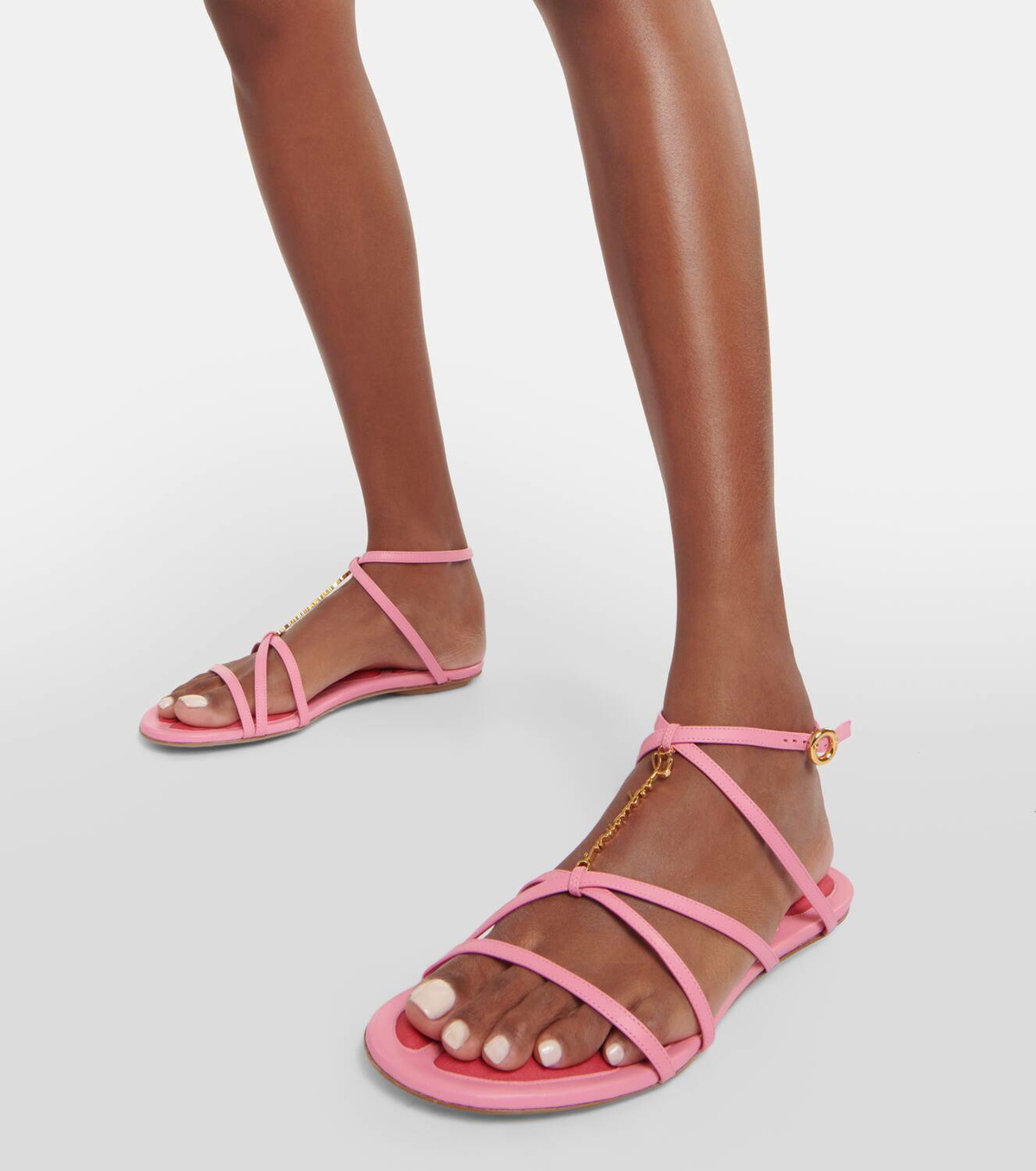 Jacquemus Les Sandales Pralu Plates leather sandals