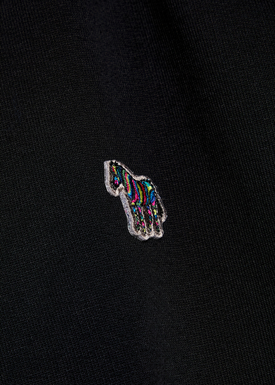 PS Paul Smith Appliquéd Hooded Cotton Sweatshirt Black