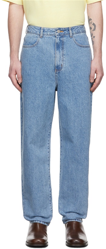 Photo: AMOMENTO Blue Recycled Cotton Round Jeans