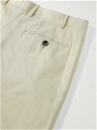 Canali - Kei Slim-Fit Cotton-Blend Suit Trousers - Neutrals