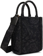 Versace Black Barocco Athena Mini Tote