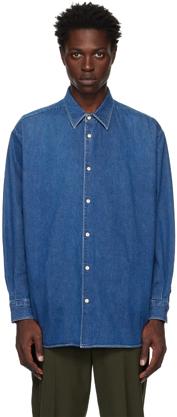 Photo: Kuro Blue Button-Up Shirt