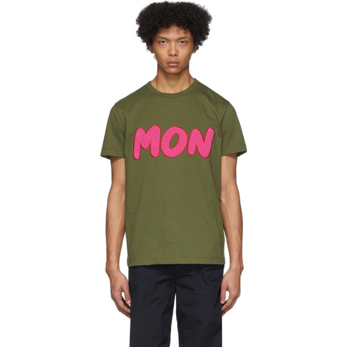 Photo: Moncler Green Boucle Logo T-Shirt