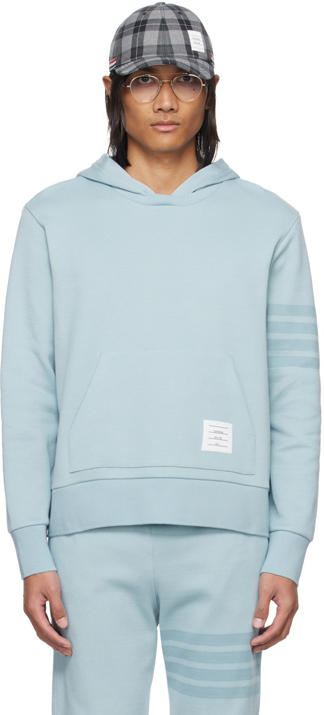 Thom browne best sale blue sweatshirt