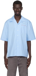 Marni Blue Bowling Shirt