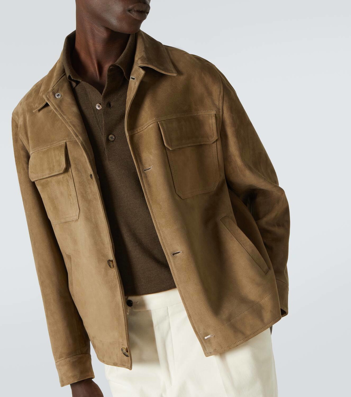 Lardini Suede leather jacket Lardini