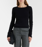 Extreme Cashmere N°392 Eel cotton and cashmere top