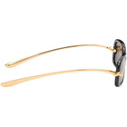 Bottega Veneta Black Knot Rectangular Sunglasses