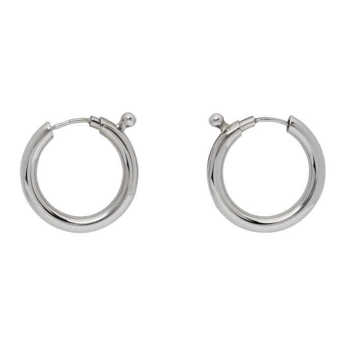 Photo: MM6 Maison Margiela Silver Clasp Earrings