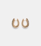 Pomellato Iconica 18k rose gold hoop earrings with gemstones