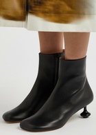 Loewe Toy 45 Leather Ankle Boots Black