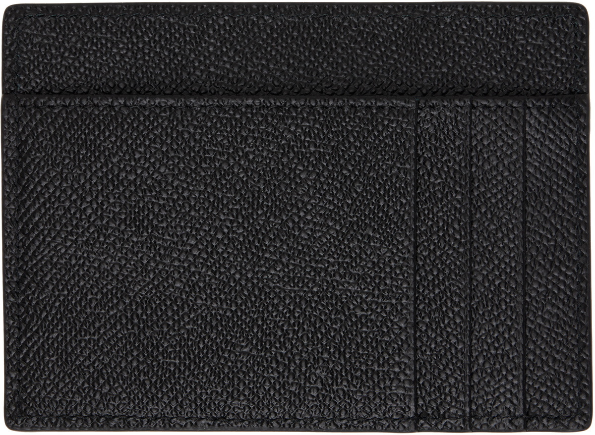 Dolce&Gabbana Black Dauphine-print Calfskin Card Holder