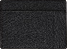 Dolce&Gabbana Black Dauphine-print Calfskin Card Holder