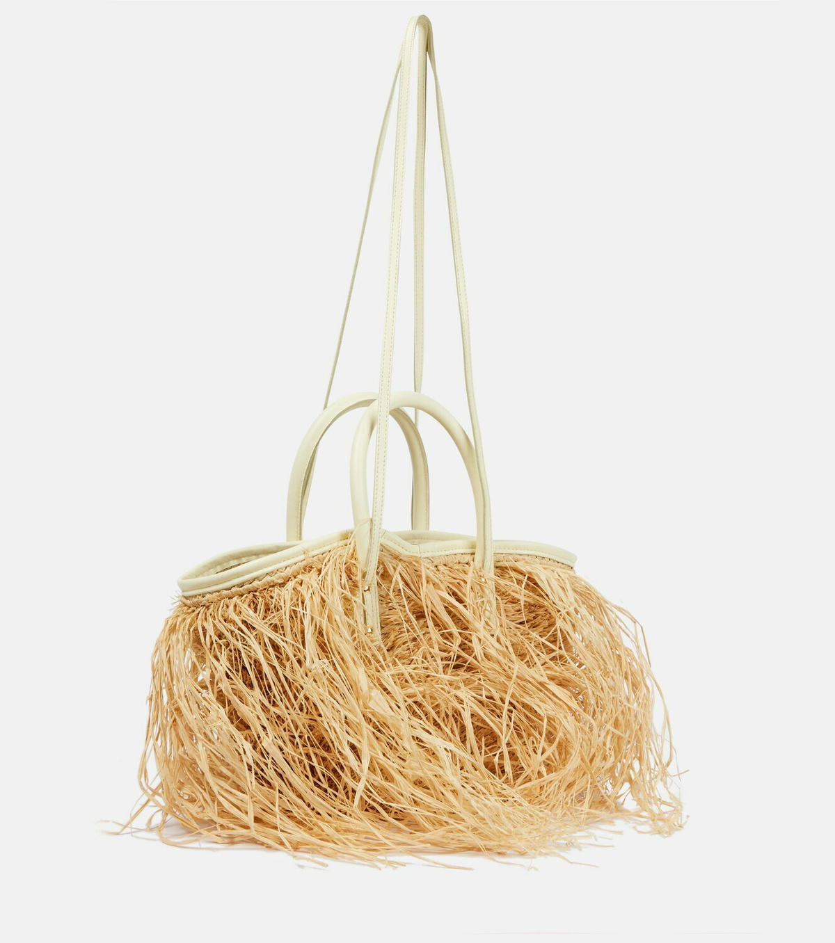 Jacquemus Le Panier Soli Raphia woven tote bag