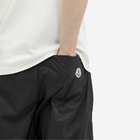 Moncler Men's Lightweight Nylon Shorts in Black