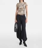 Jean Paul Gaultier Médaillon cotton-blend jersey T-shirt