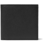 Smythson - Panama Cross-Grain Leather Billfold Wallet - Black