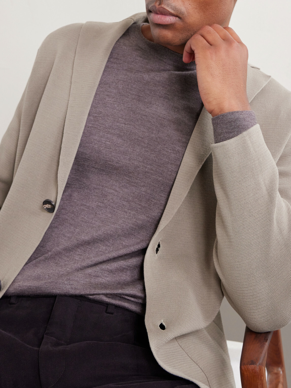 Thom Sweeney - Crewneck Sweater - Brown
