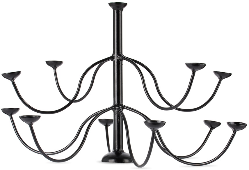 Gohar Black Egg Chandelier Centerpiece