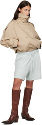 Acne Studios Beige Short Trench Jacket